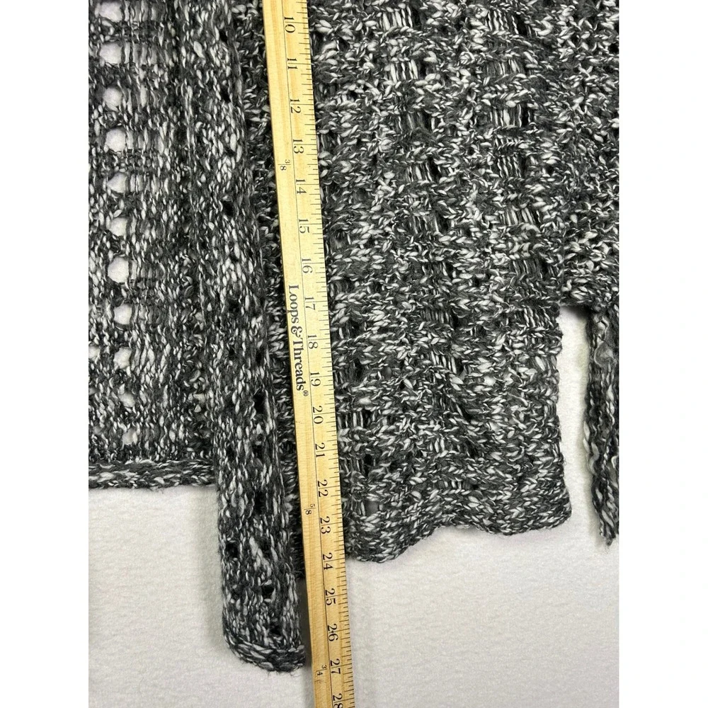 Boho Abercrombie & Fitch Women One Size‎ Marled Wool Blend Open Knit Cardigan